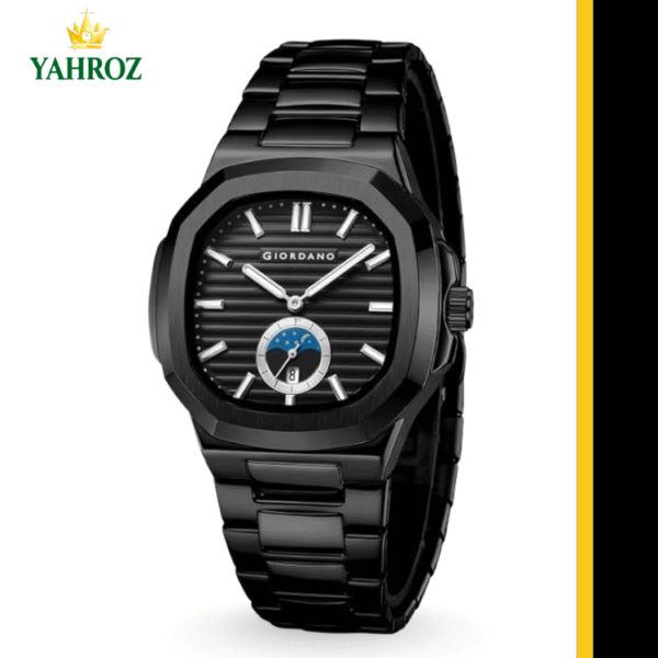 Silicon Analogue Black Watch - Yahroz